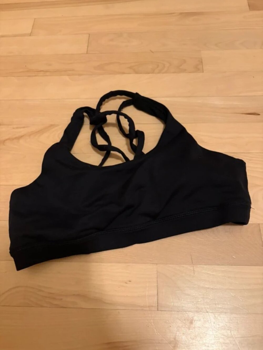 Lululemon black sports bra 4